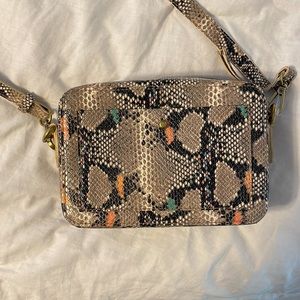 Madewell Transport Camera Bag: Snake Embossed Edition